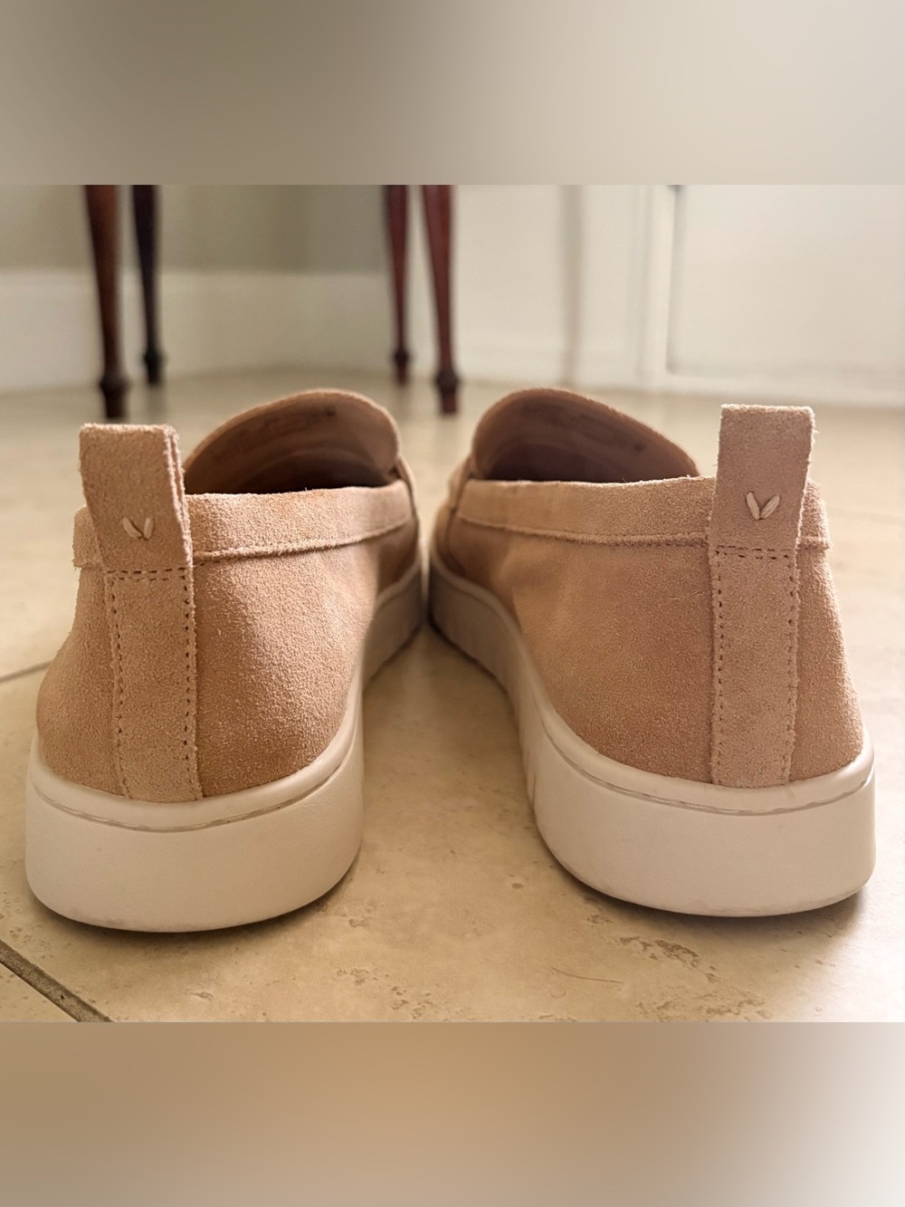 VIONIC Uptown Slip On Penny Loafers | Suede Sand | Size 11 - Picture 3 of 8